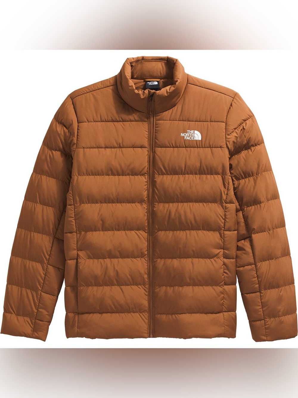 The North Face Men’s Quilted Puffer Jacket — Rust Brown